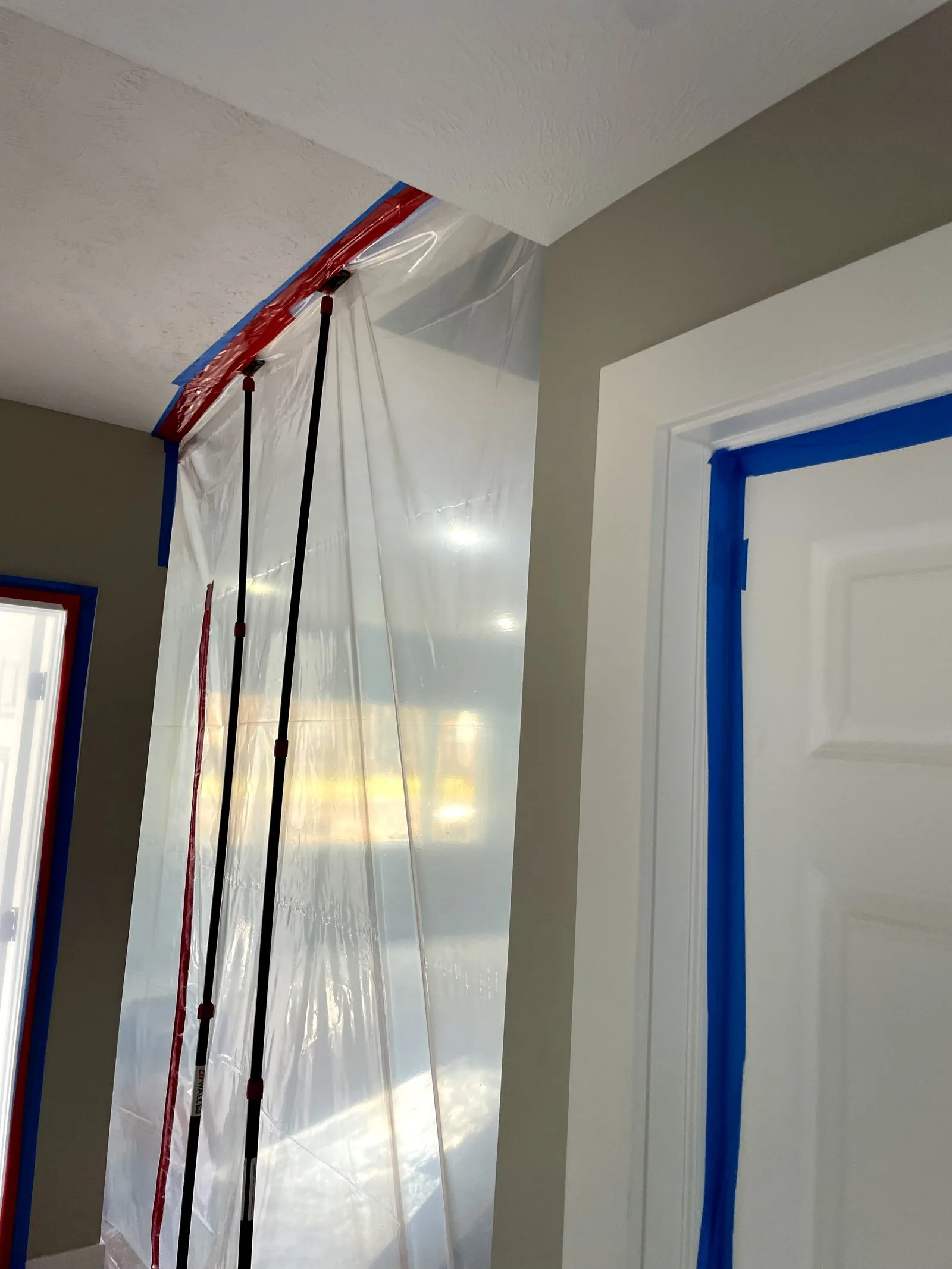 Professional containment barrier for sewage backup cleanup — Middleville, MI